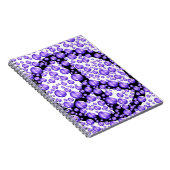 紫色のピースサインの泡 ノートブック (右側)