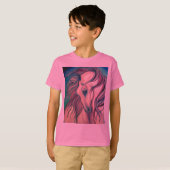 紫色のファンタジーの馬 Tシャツ (正面フル)