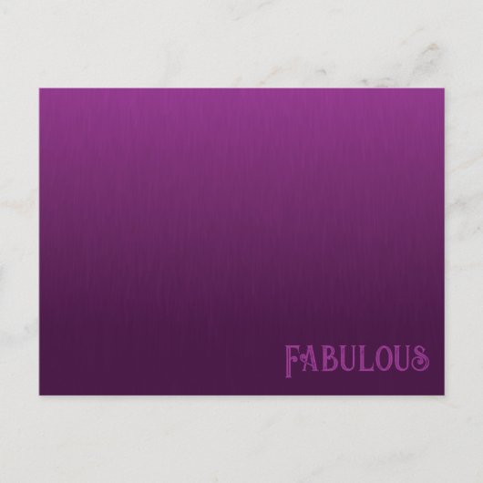 紫色のファーブレンドポストカード ポストカード (正面)