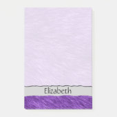 紫色のファー、ファーの背景、ふわふわのファー、名前 ポストイット (正面)
