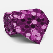 紫色のフェイクなグリッターの輝き ネクタイ (ロール)