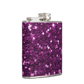紫色のフェイクなグリッターの輝き フラスク (右)