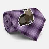 紫色のフェレット ネクタイ (ロール)