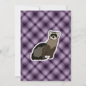 紫色のフェレット 招待状 (裏面)