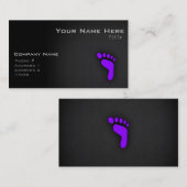 紫色のフットプリント 名刺 (正面/裏面)