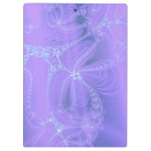 紫色のフラクタルの鎖 クリップボード (裏面)