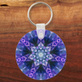 紫色のフラクタル キーホルダー (正面)