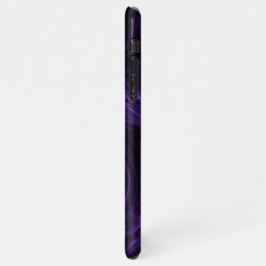 紫色のフラクタル iPhoneケース (左側)