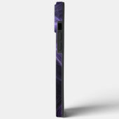 紫色のフラクタル(Purple Fractal)、カスタム文字 Case-Mate iPhoneケース (裏面 / 左)