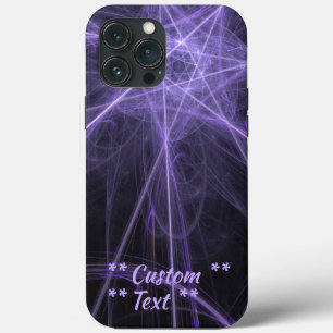 紫色のフラクタル(Purple Fractal)、カスタム文字 iPhone 13 Pro Maxケース