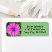 紫色のフラワーラベル ラベル (インサイチュ)