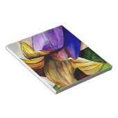 紫色のフリティラリー花オリジナルアートウォーター色 ノートパッド (アングル)