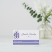 紫色のフルーアのdi liの名刺 名刺 (スタンド正面)