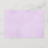 紫色のフローラのカードの代わりにホットエアバルーンブック エンクロージャーカード (裏面)