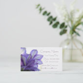 紫色のフローラエレガント- 名刺 (スタンド正面)