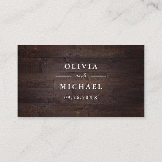 紫色のフローラ素朴なウェブサイト挿入カード プレイスカード (裏面)