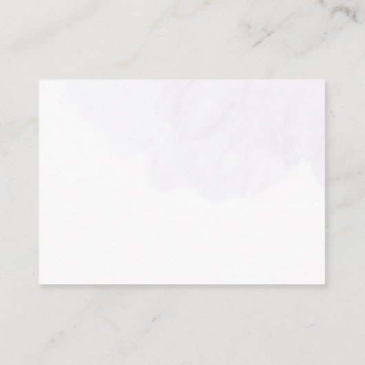 紫色のフローラ蝶どのように多くの蝶キス エンクロージャーカード (裏面)