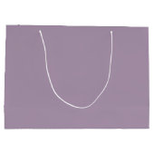 紫色のブタおよびラベンダー分野のギフトバッグ ラージペーパーバッグ (裏面)