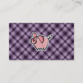 紫色のブタ 名刺 (裏面)