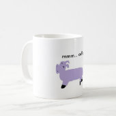 紫色のブタ、mmm…コーヒー コーヒーマグカップ (正面左)
