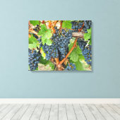 紫色のブドウ キャンバスプリント (インサイチュ (ウッドフロア))