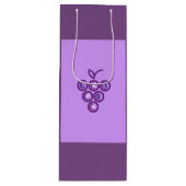 紫色のブドウ ワインギフトバッグ (正面)