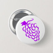 紫色のブドウ 缶バッジ (正面&裏面)