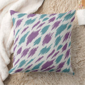 紫色のブラシ絵を描グラフィック クッション (ブランケット)