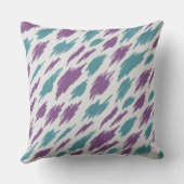 紫色のブラシ絵を描グラフィック クッション (裏面)