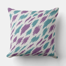 紫色のブラシ絵を描グラフィック クッション