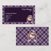 紫色のブルドッグ 名刺 (正面/裏面)