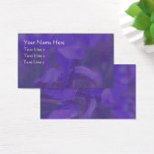 紫色のブルーフラッグアイリスフラワー名刺 (デスク)