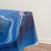 紫色のブルーブラックウォールプレートの渦巻き テーブルクロス (インサイチュ)