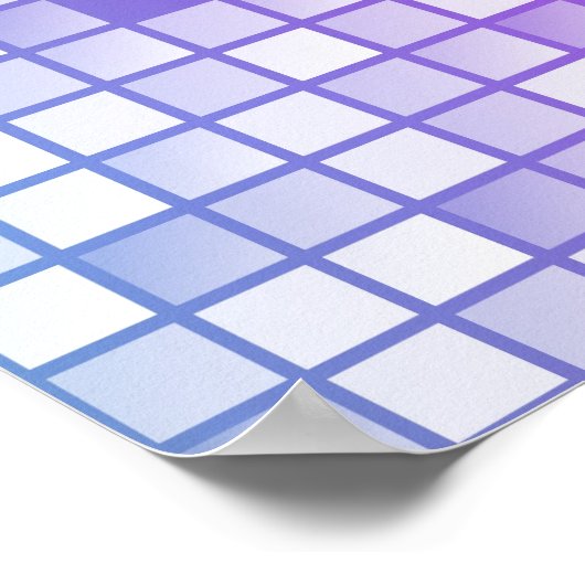 紫色のブロック ポスター (角)