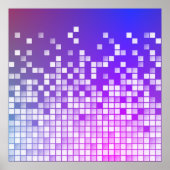 紫色のブロック ポスター (正面)