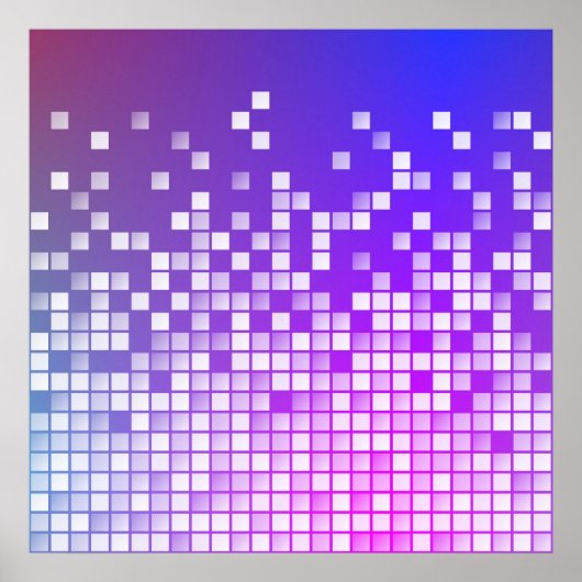紫色のブロック ポスター (正面)