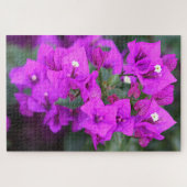 紫色のブーゲンビリア花 ジグソーパズル (横)