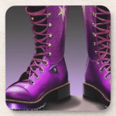 紫色のブーツ コースター (正面)