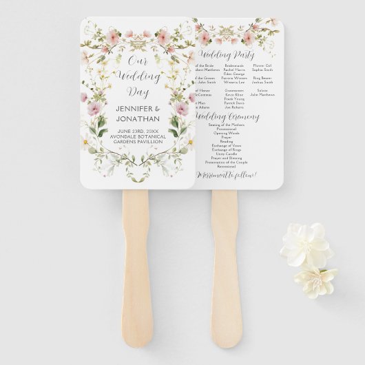 紫色のプラムラベンダー牡丹グリーンプログラムファン ハンドファン (正面&裏面)