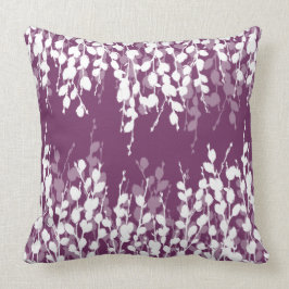 紫色のプラムPussywillow クッション