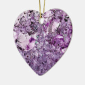 紫色のプリズム セラミックオーナメント (左)