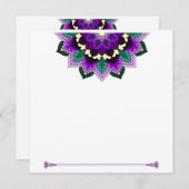 紫色のプログラムのマンダラパターン02 プログラム (正面/裏面)