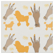 紫色のプードルのハッスル