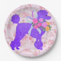 紫色のプードルパーティー供給