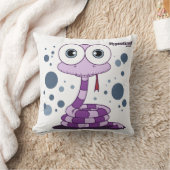 紫色のヘビポリエステル装飾用クッション16" x 16" クッション (ブランケット)