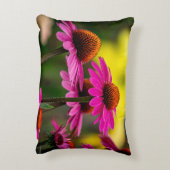 紫色のベニバナ アクセントクッション (裏面(縦))