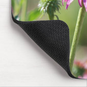 紫色のベニバナ マウスパッド (コーナー)