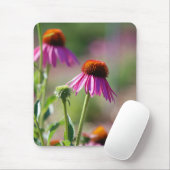 紫色のベニバナ マウスパッド (マウス)