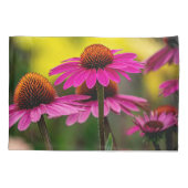 紫色のベニバナ 枕カバー (裏面)