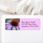 紫色のベニヤナギ住所 シール (インサイチュ)